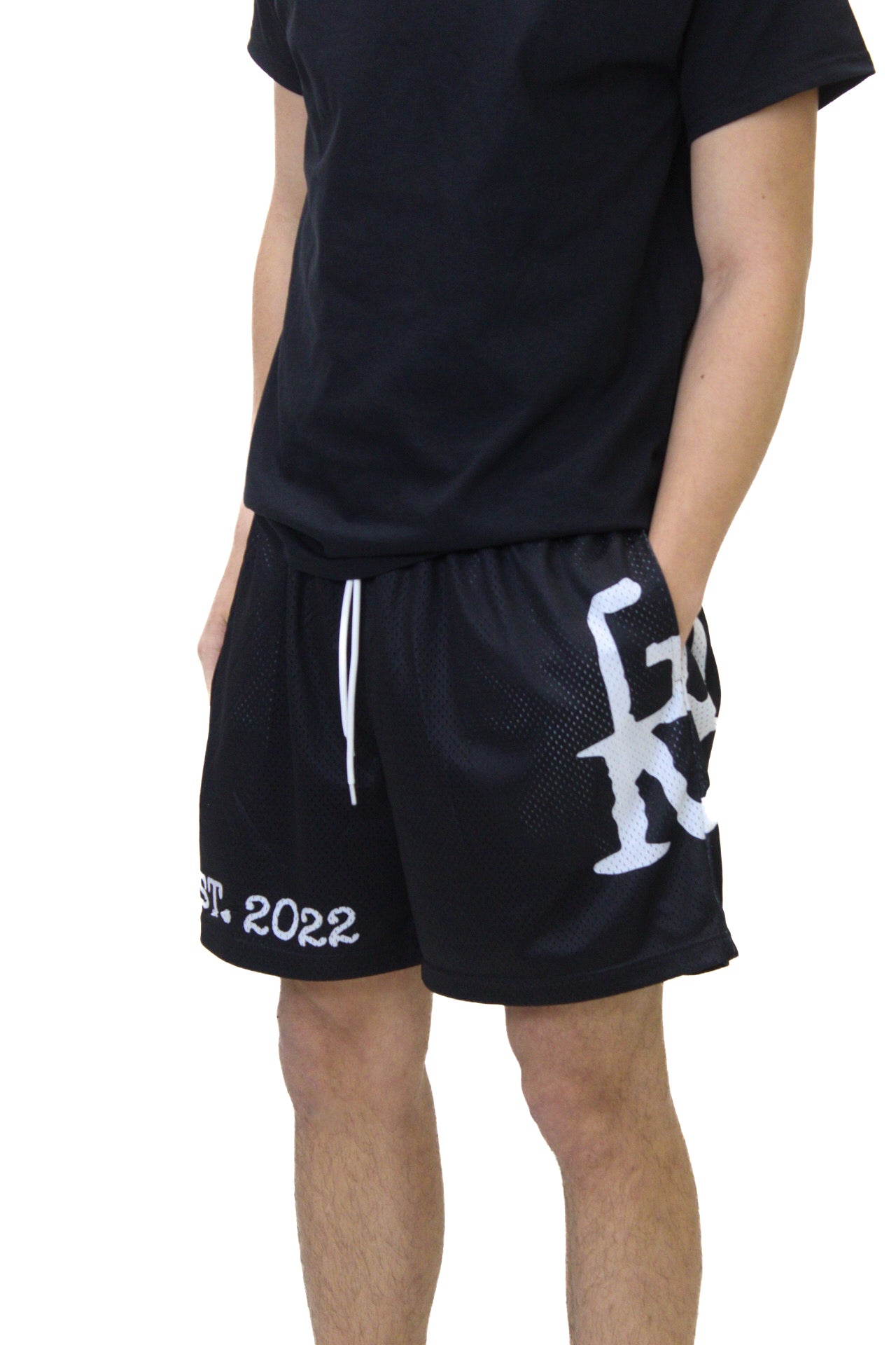 Psychworld deals Black Mesh Shorts - L