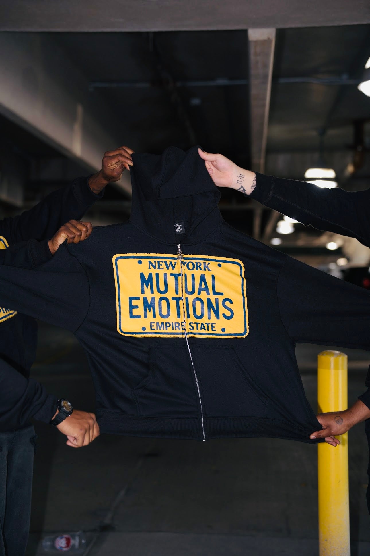 License Plate Zip Up